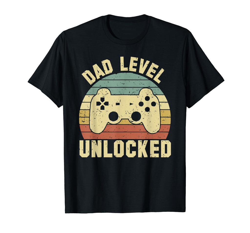 Dad Level Unlocked Fathers Day Gamer Dad T-Shirt - Graphic Print for Adults - T-Shirt, Sweatshirt, Hoodie
