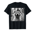 Funny Raccoon Selfie W Bigfoot Raccoon T-Shirt - Graphic Print Unisex - T-Shirt, Sweatshirt, Hoodie