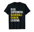 Mens Dad Superhero Baseball Coach T-Shirt - Casual Everyday Wear Men Women - T-Shirt, Sweatshirt, Hoodie