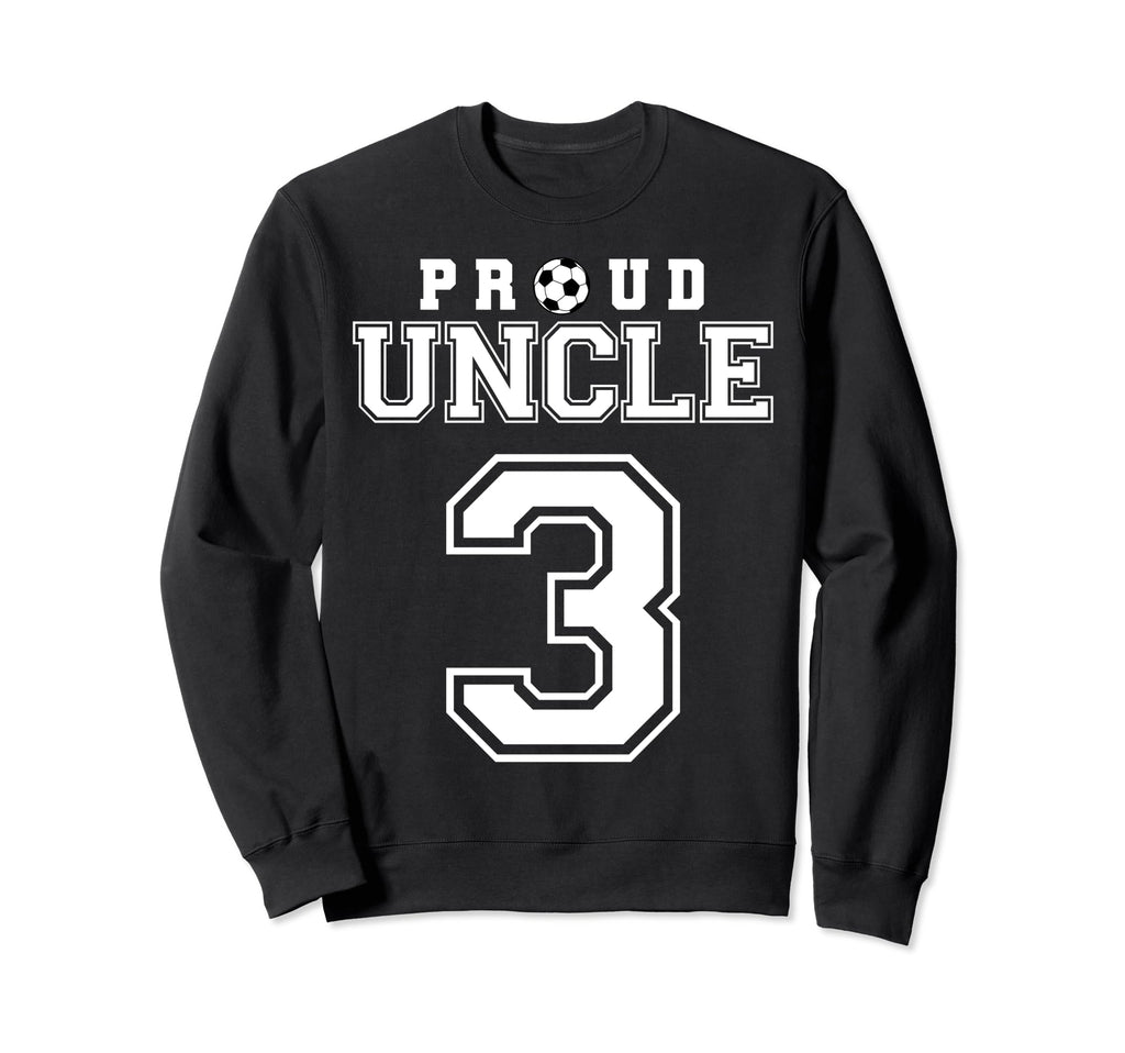 Number 3 Custom Proud Soccer Futbol Sweatshirt - Minimalist Print Unisex - T-Shirt, Sweatshirt, Hoodie