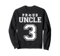Number 3 Custom Proud Soccer Futbol Sweatshirt - Minimalist Print Unisex - T-Shirt, Sweatshirt, Hoodie