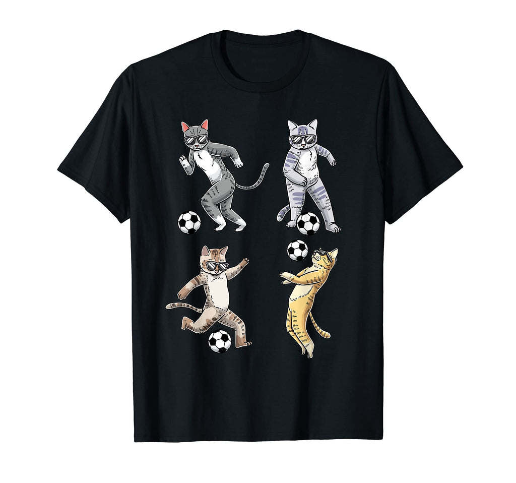 Funny Cat Lover Playing Soccer T-Shirt - Streetwear Style for Adults - T-Shirt, Sweatshirt, Hoodie