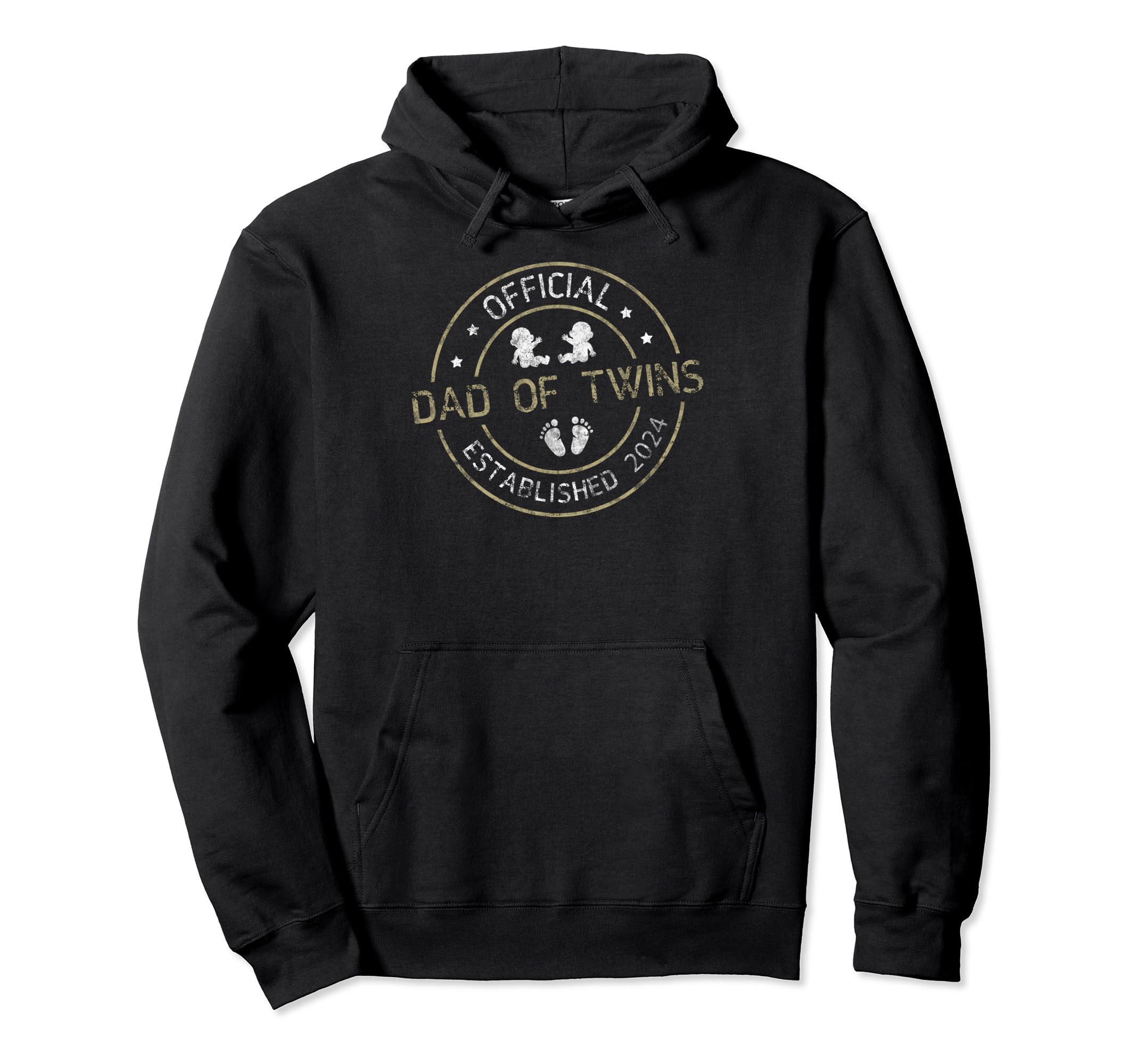 Dad Twins 2024 Fathers Day Father Twins Hoodie - Novelty Apparel for Adults - T-Shirt, Sweatshirt, Hoodie