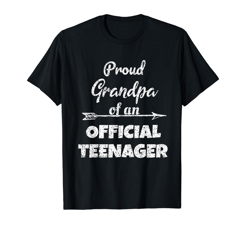 Proud Grandpa Teenager 13Th B Day Party T-Shirt - Novelty Apparel Men Women - T-Shirt, Sweatshirt, Hoodie