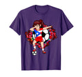 Dabbing Soccer Puerto Rico Fans Jersey T-Shirt - Novelty Apparel Unisex - T-Shirt, Sweatshirt, Hoodie