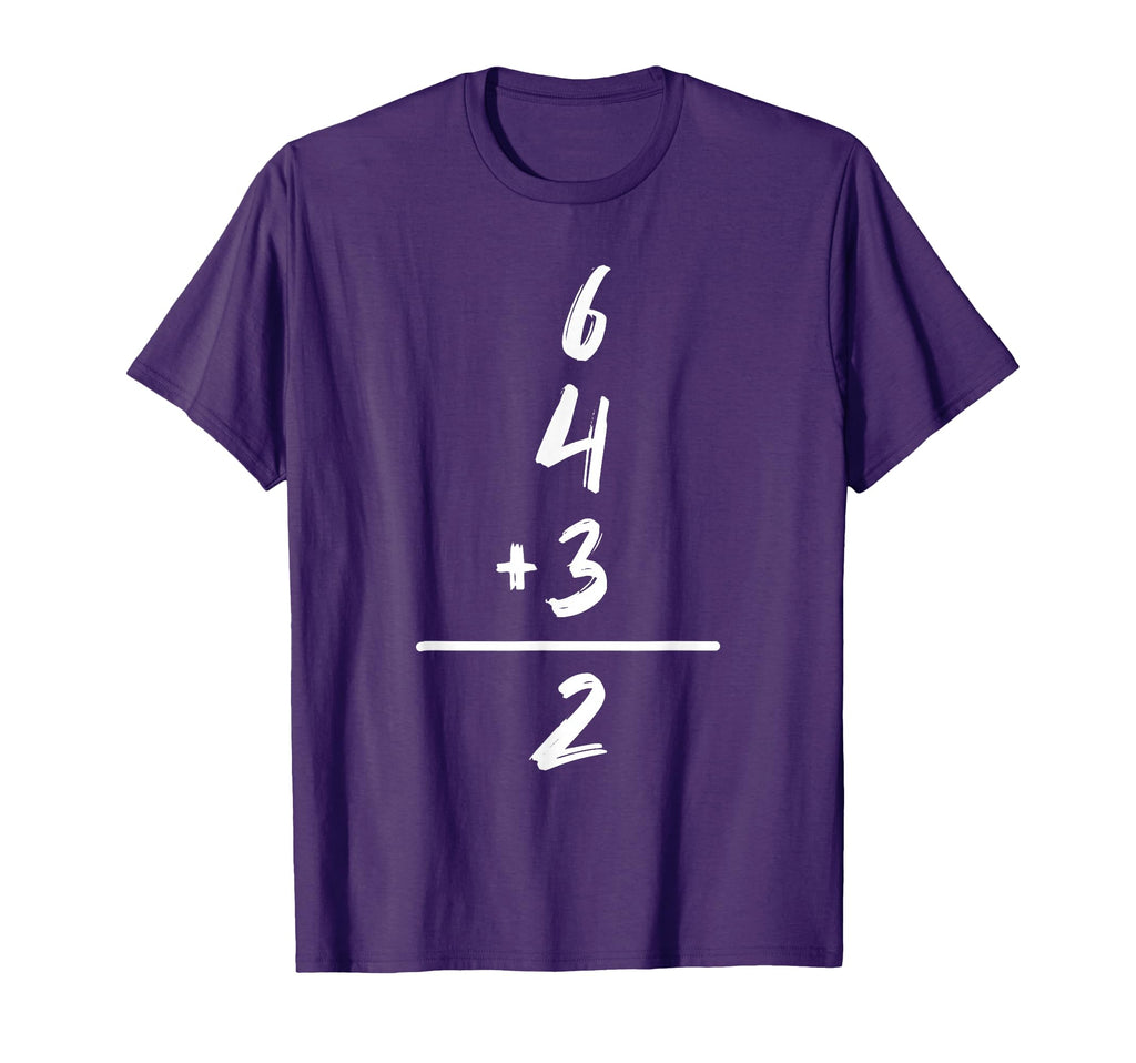 Baseball Inspired Math 6 4 3 2 T-Shirt - Minimalist Print for Adults - T-Shirt, Sweatshirt, Hoodie