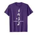 Baseball Inspired Math 6 4 3 2 T-Shirt - Minimalist Print for Adults - T-Shirt, Sweatshirt, Hoodie
