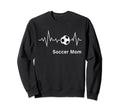 Soccer Moms Soccer Mom Heartbeat Sweatshirt - Casual Everyday Wear Unisex - T-Shirt, Sweatshirt, Hoodie