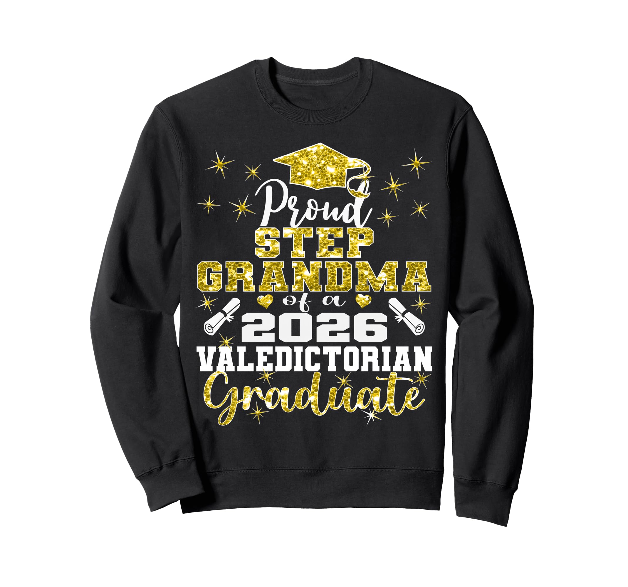 Proud Step Grandma 2026 Sweatshirt - Graphic Print for Adults - T-Shirt, Sweatshirt, Hoodie