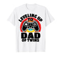 Leveling Up To Dad Twins Gamer T-Shirt - Fun Novelty Design Men Women - T-Shirt, Sweatshirt, Hoodie