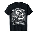 Holy Trinity Motorcycle Faith Biker Dad T-Shirt - Custom Art Print Unisex - T-Shirt, Sweatshirt, Hoodie