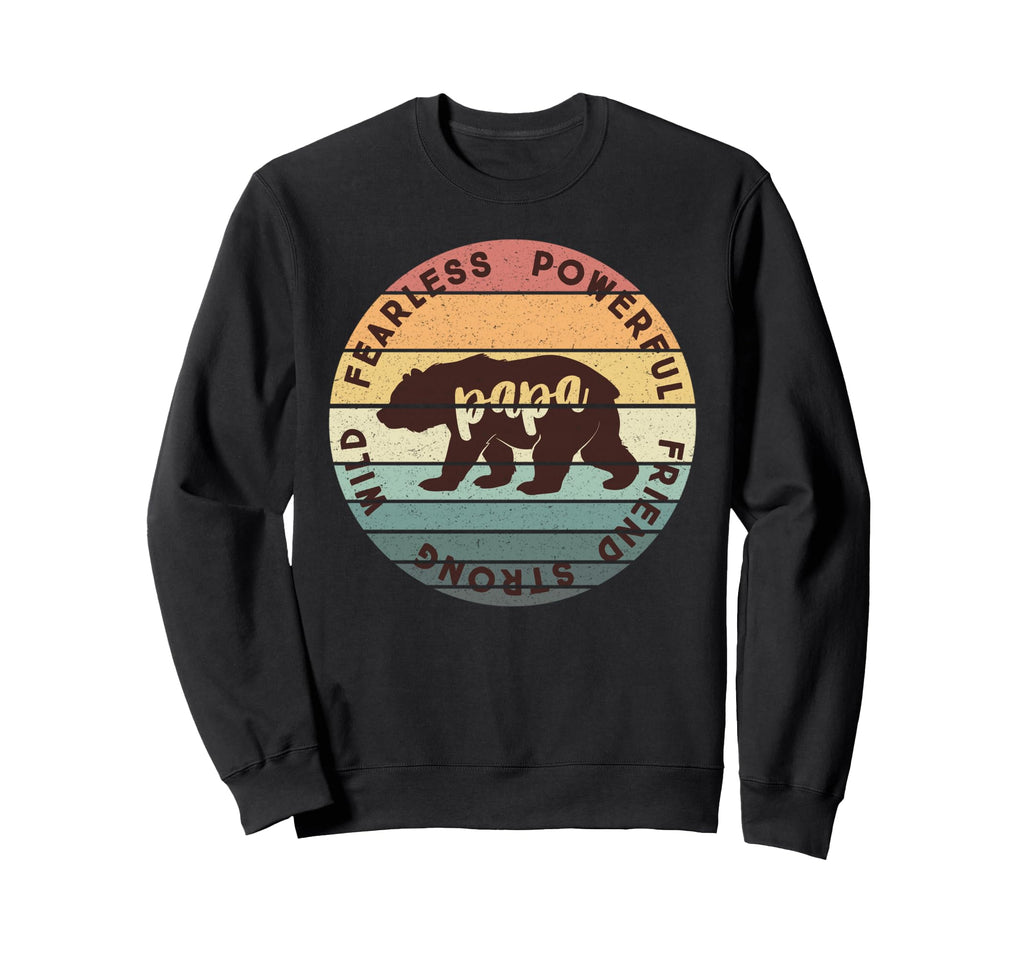 Papa Bear Matching Family Pajamas Sweatshirt - Unique Graphic for Adults - T-Shirt, Sweatshirt, Hoodie