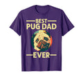 Funny Best Pug Dad Ever Art Pug Dog Pet T-Shirt - Minimalist Print Unisex - T-Shirt, Sweatshirt, Hoodie