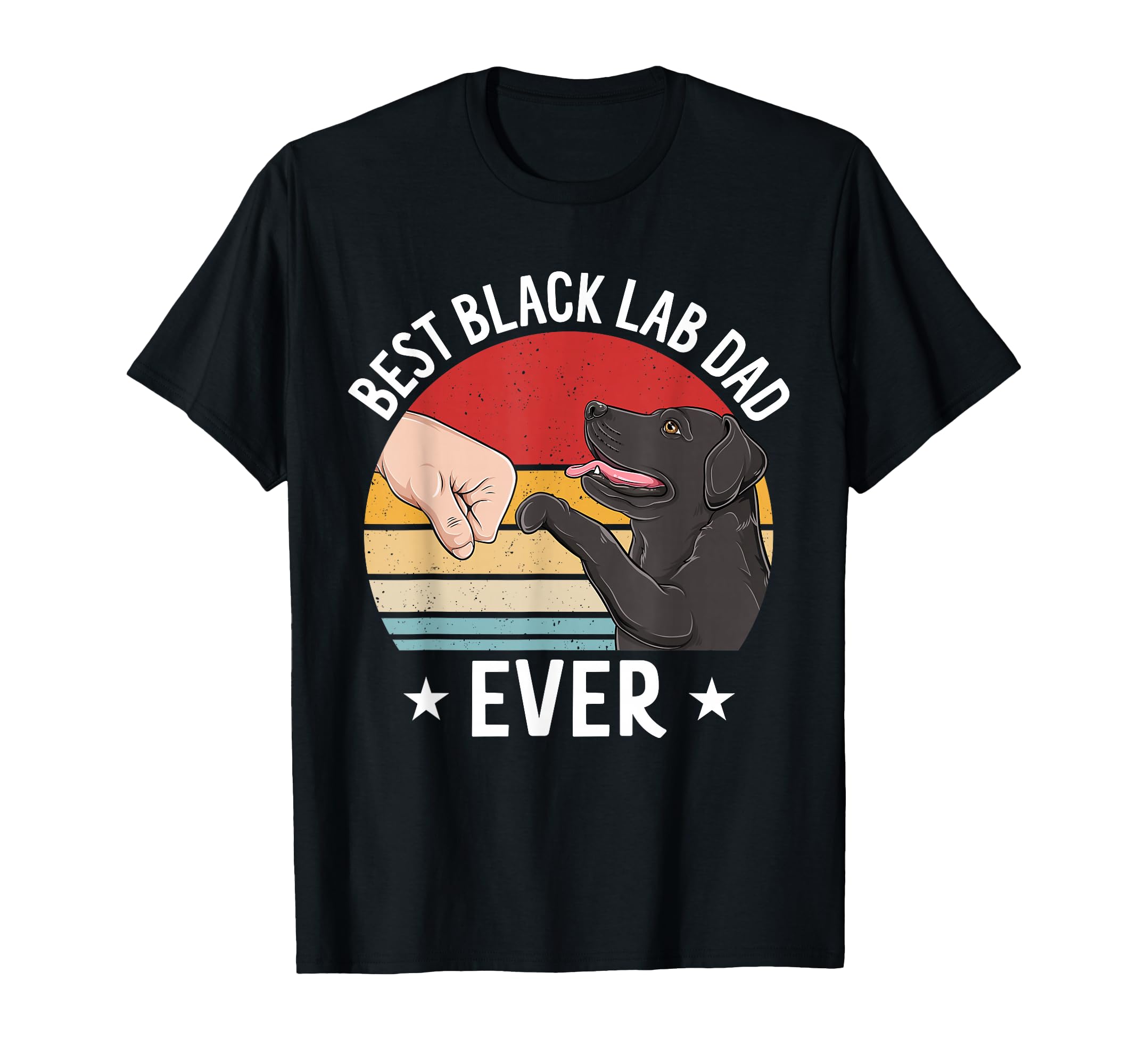 Best Lab Dad Ever Black Labrador Dog T-Shirt - Graphic Print for Adults - T-Shirt, Sweatshirt, Hoodie