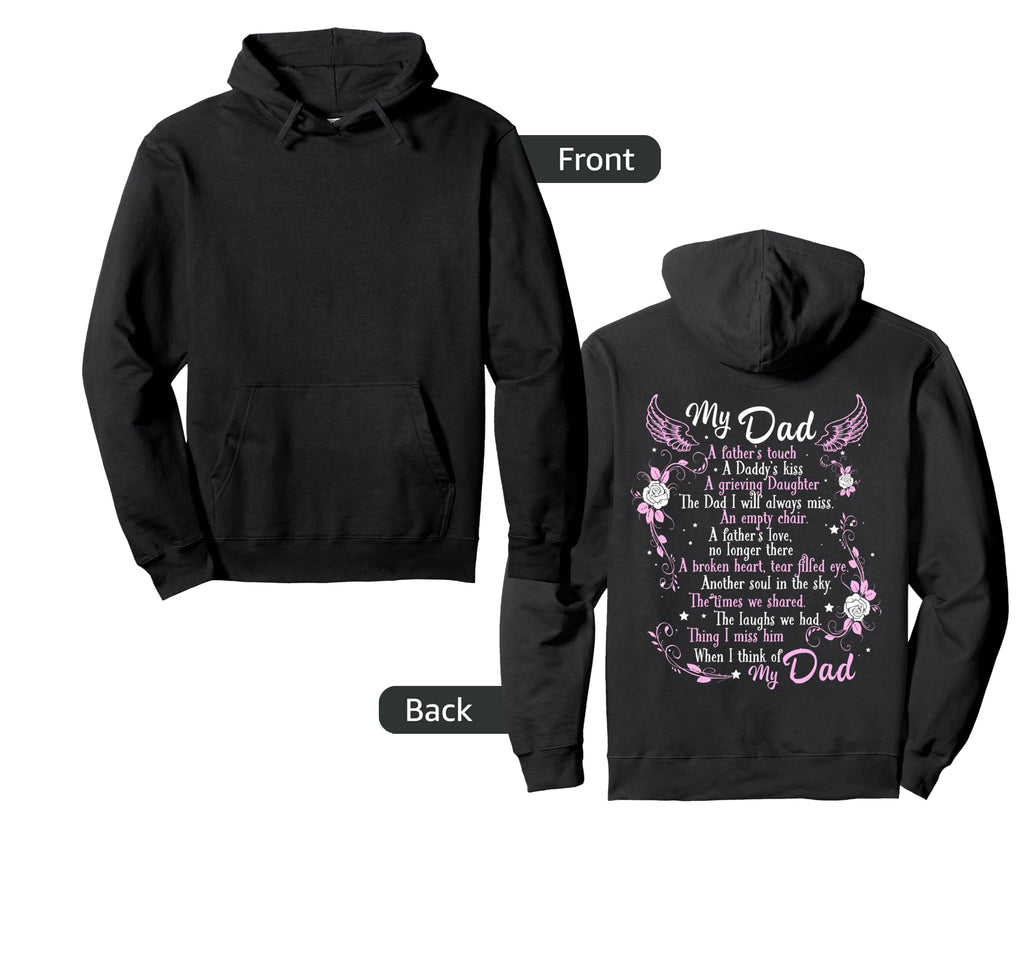 My Dad Is My Guardian Angel Daddys Hoodie - Aesthetic Graphic Unisex - T-Shirt, Sweatshirt, Hoodie