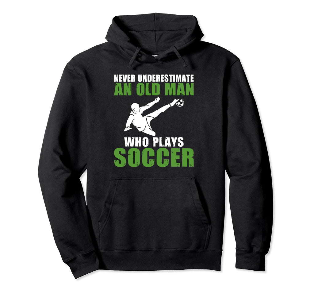 Never Underestimate Old Who Plays Hoodie - Minimalist Print for Adults - T-Shirt, Sweatshirt, Hoodie