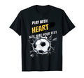Play Heart Sports Soccer T-Shirt - Minimalist Print Unisex - T-Shirt, Sweatshirt, Hoodie