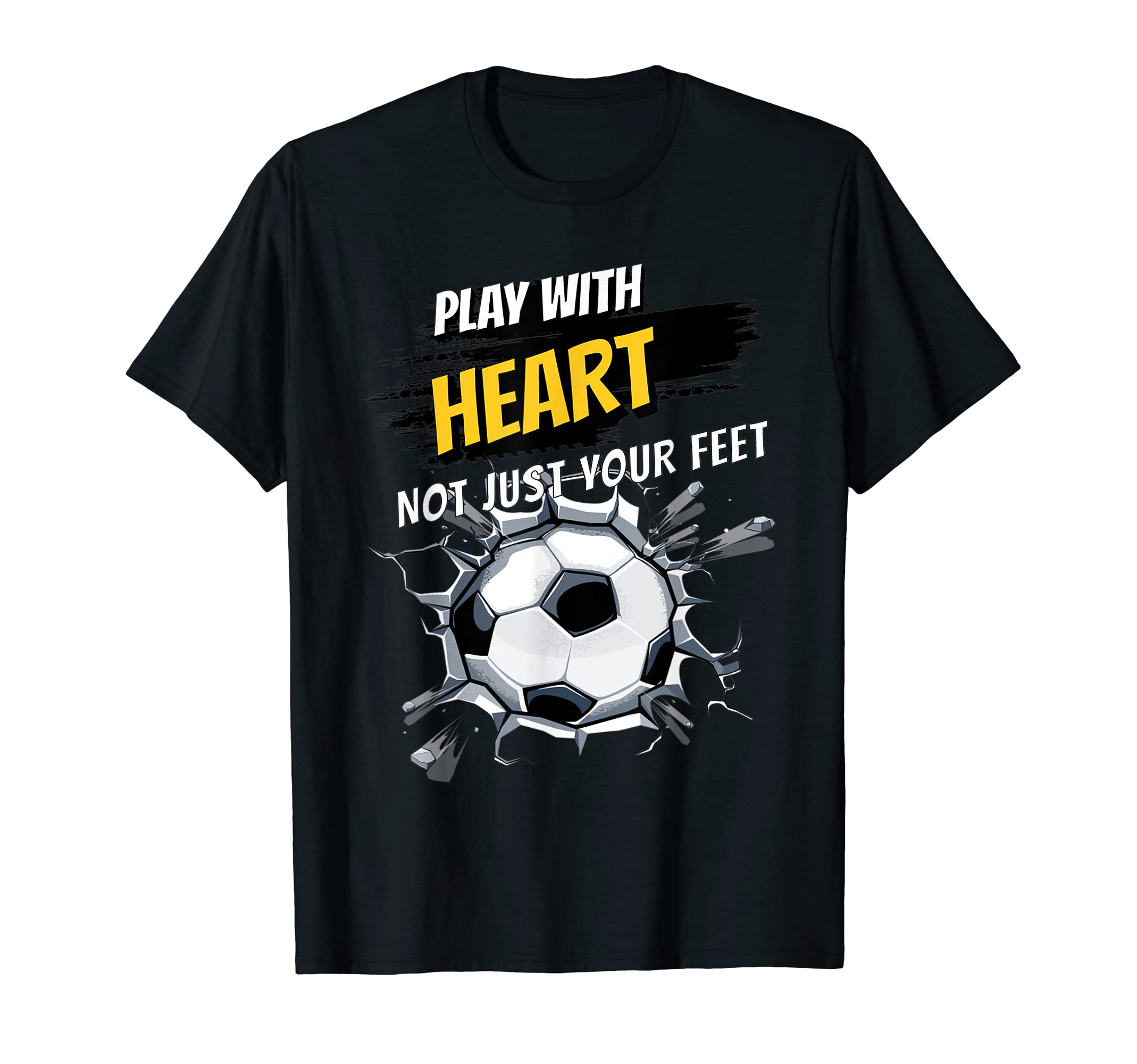 Play Heart Sports Soccer T-Shirt - Minimalist Print Unisex - T-Shirt, Sweatshirt, Hoodie