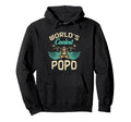 Worlds Coolest Popo Motorcycle Fathers Day Hoodie - Graphic Print Unisex - T-Shirt, Sweatshirt, Hoodie