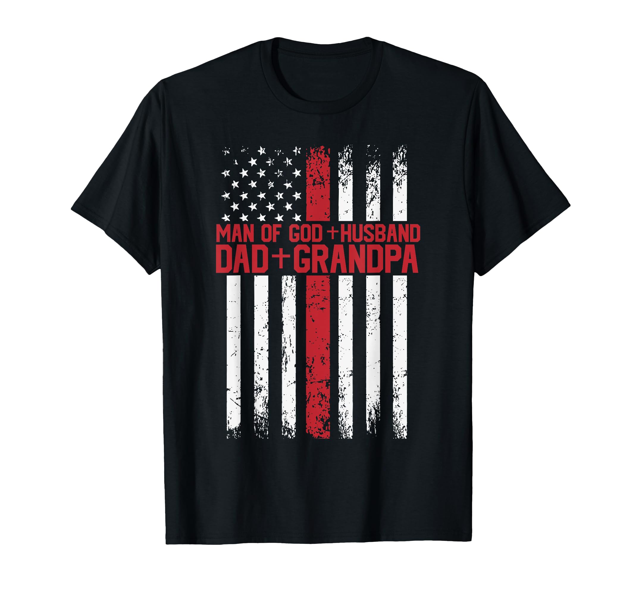 Cross American Flag God Husband Dad T-Shirt - Streetwear Style Unisex - T-Shirt, Sweatshirt, Hoodie