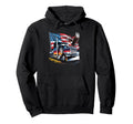 American Flag Trucker Dad Big Rig Hoodie - Streetwear Style for Adults - T-Shirt, Sweatshirt, Hoodie