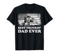 Usa Best Truckin Dad Ever American Flag T-Shirt - Graphic Print for Adults - T-Shirt, Sweatshirt, Hoodie