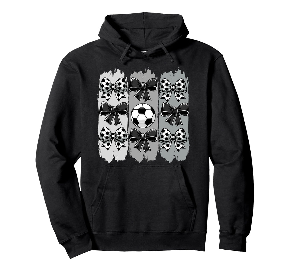 Soccer Coquette Bow Soccer Ball Soccer Hoodie - Custom Art Print Unisex - T-Shirt, Sweatshirt, Hoodie