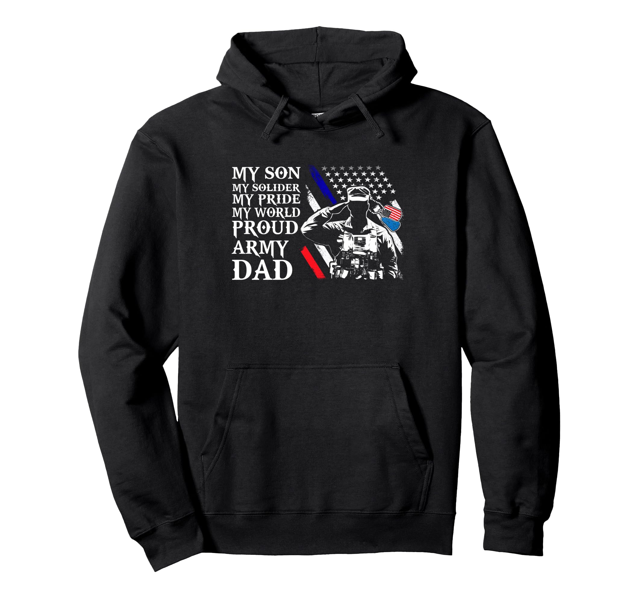 Proud Army Dad Usa Flag Veterans Dad Shirts Hoodie - Unique Graphic Unisex - T-Shirt, Sweatshirt, Hoodie