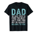 Funny Fathers Day Dad From Daughter Son T-Shirt - Minimalist Print Unisex - T-Shirt, Sweatshirt, Hoodie