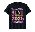 Proud Aunt 2026 Graduate Matching T-Shirt - Graphic Print for Adults - T-Shirt, Sweatshirt, Hoodie
