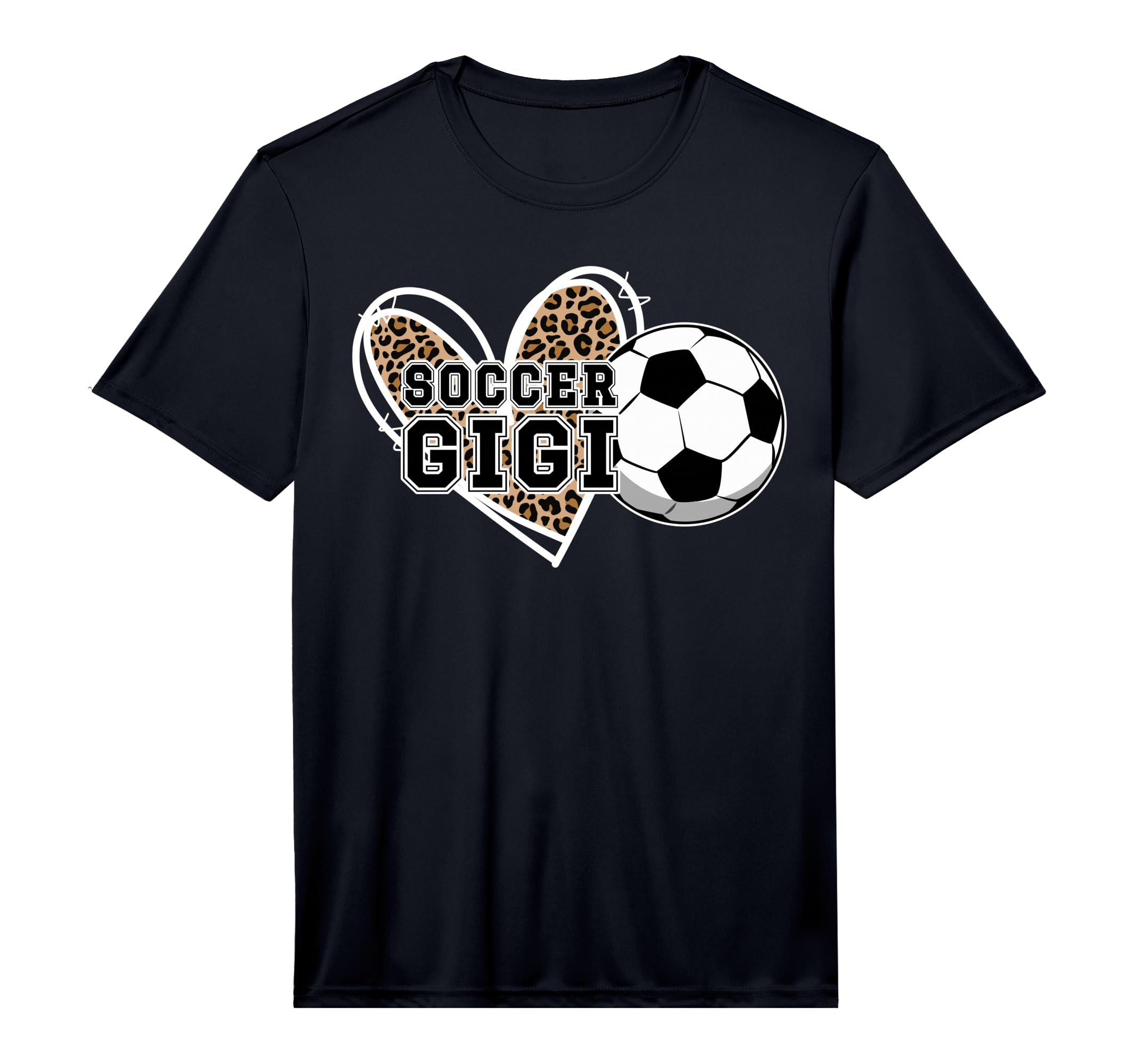 Mens Soccer Gigi Grandma Leopard Gigi T-Shirt - Unique Graphic for Adults - T-Shirt, Sweatshirt, Hoodie