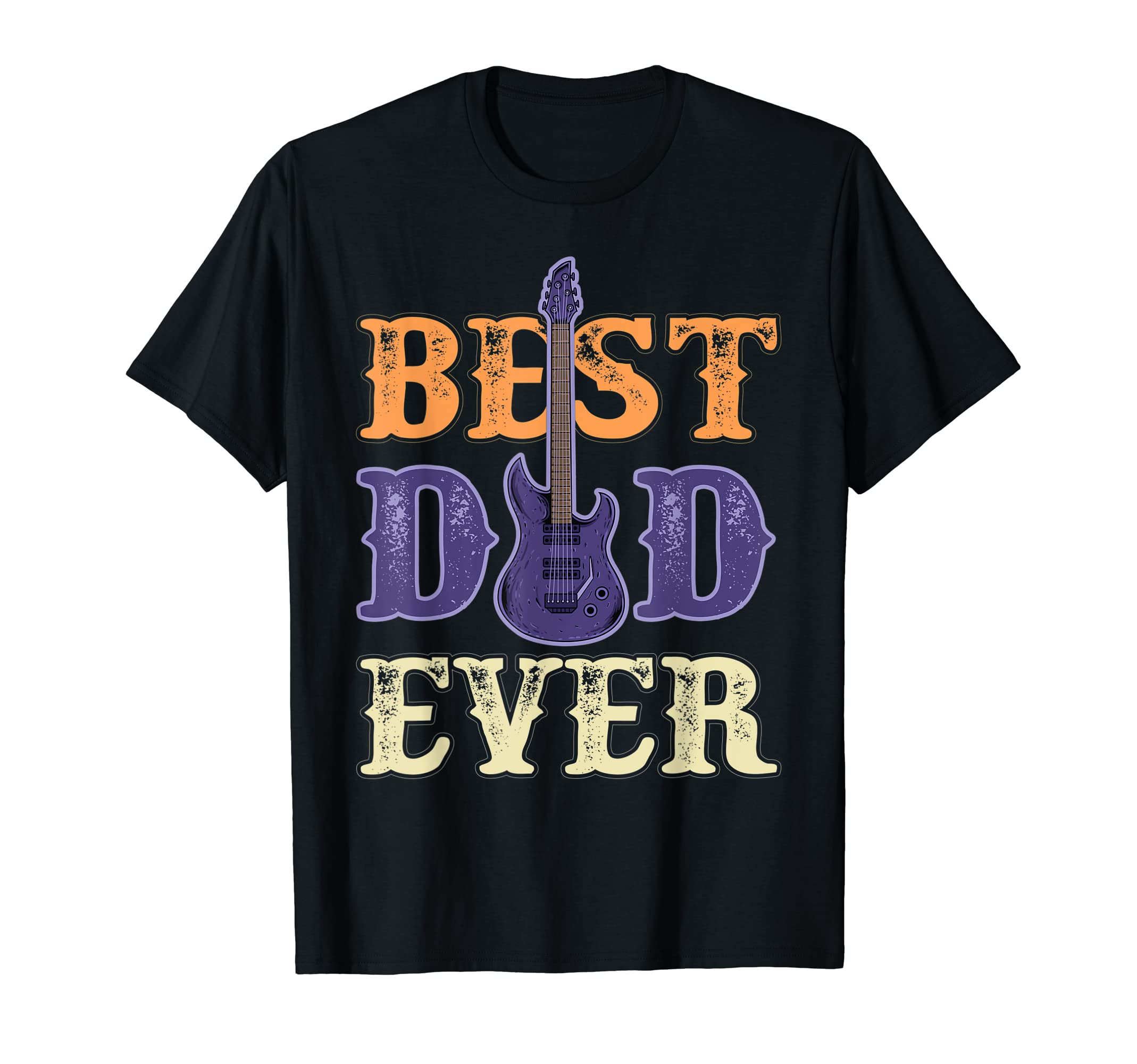 Best Dad Ever Guitarist Musical T-Shirt - Trendy Graphic for Adults - T-Shirt, Sweatshirt, Hoodie