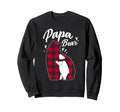 Papa Bear Pajama Red Buffalo Plaid Sweatshirt - Novelty Apparel Men Women - T-Shirt, Sweatshirt, Hoodie