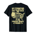 My Stepbrother Has Your Back Proud Army T-Shirt - Trendy Graphic Unisex - T-Shirt, Sweatshirt, Hoodie
