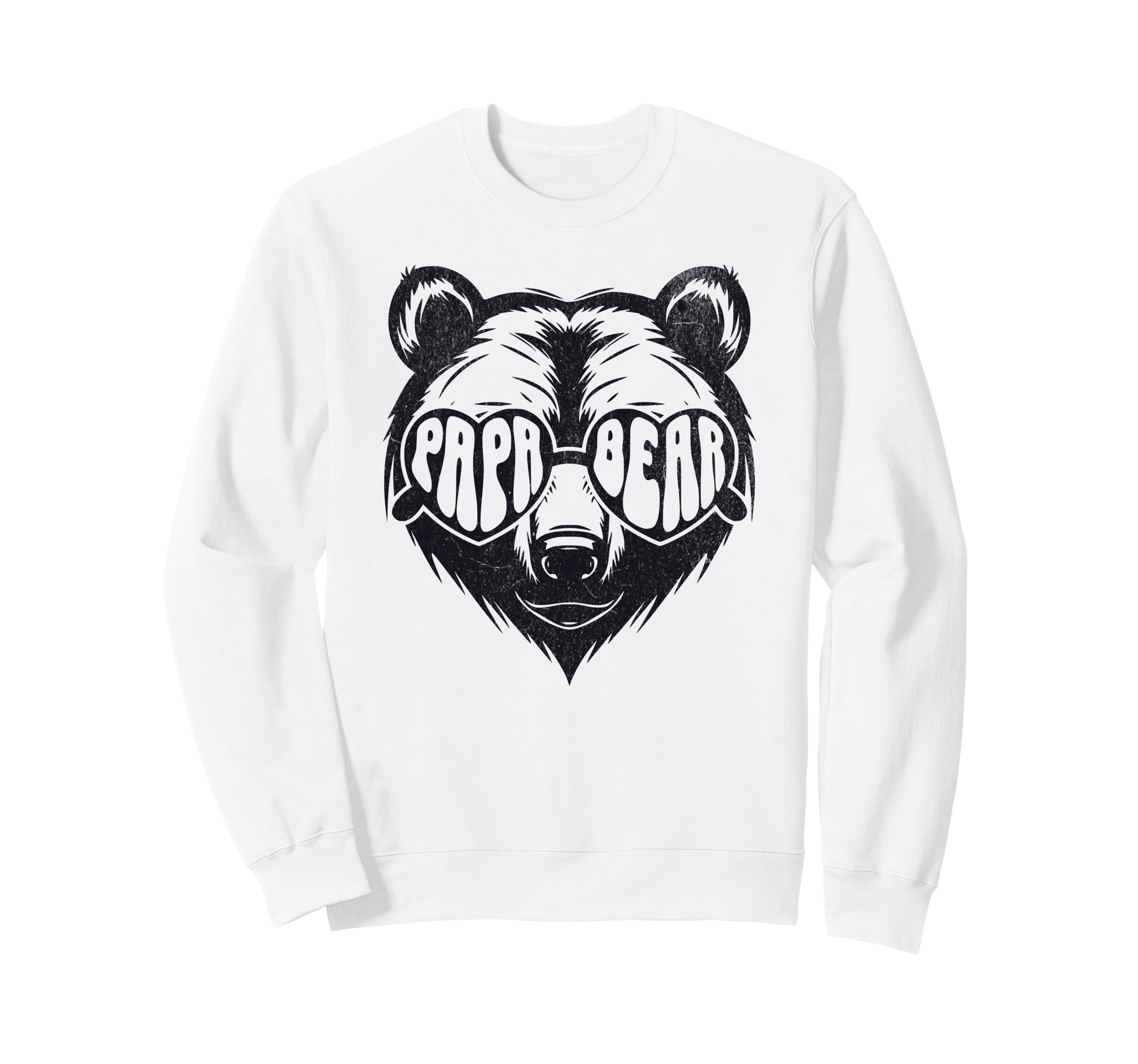 Papa Bear Fathers Day Bear Sweatshirt - Casual Everyday Wear Men Women - T-Shirt, Sweatshirt, Hoodie