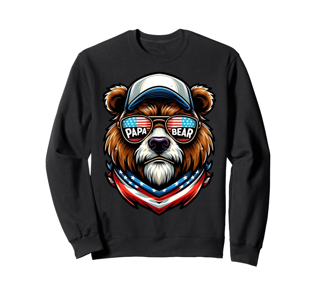 Papa Bear Gifts Funny Birthday Fun Sweatshirt - Novelty Apparel for Adults - T-Shirt, Sweatshirt, Hoodie