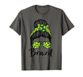 Soccer Ball Messy Bun Brazilians T-Shirt - Fun Novelty Design Unisex - T-Shirt, Sweatshirt, Hoodie
