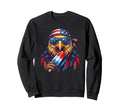 American Flag Bald Eagle 4Th July Sweatshirt - Custom Art Print Men Women - T-Shirt, Sweatshirt, Hoodie