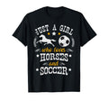 Horse Lover Just Who Loves Horses Soccer T-Shirt - Graphic Print Men Women - T-Shirt, Sweatshirt, Hoodie