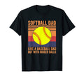 Mens Softball Dad Like Baseball Dad But T-Shirt - Trendy Graphic Unisex - T-Shirt, Sweatshirt, Hoodie