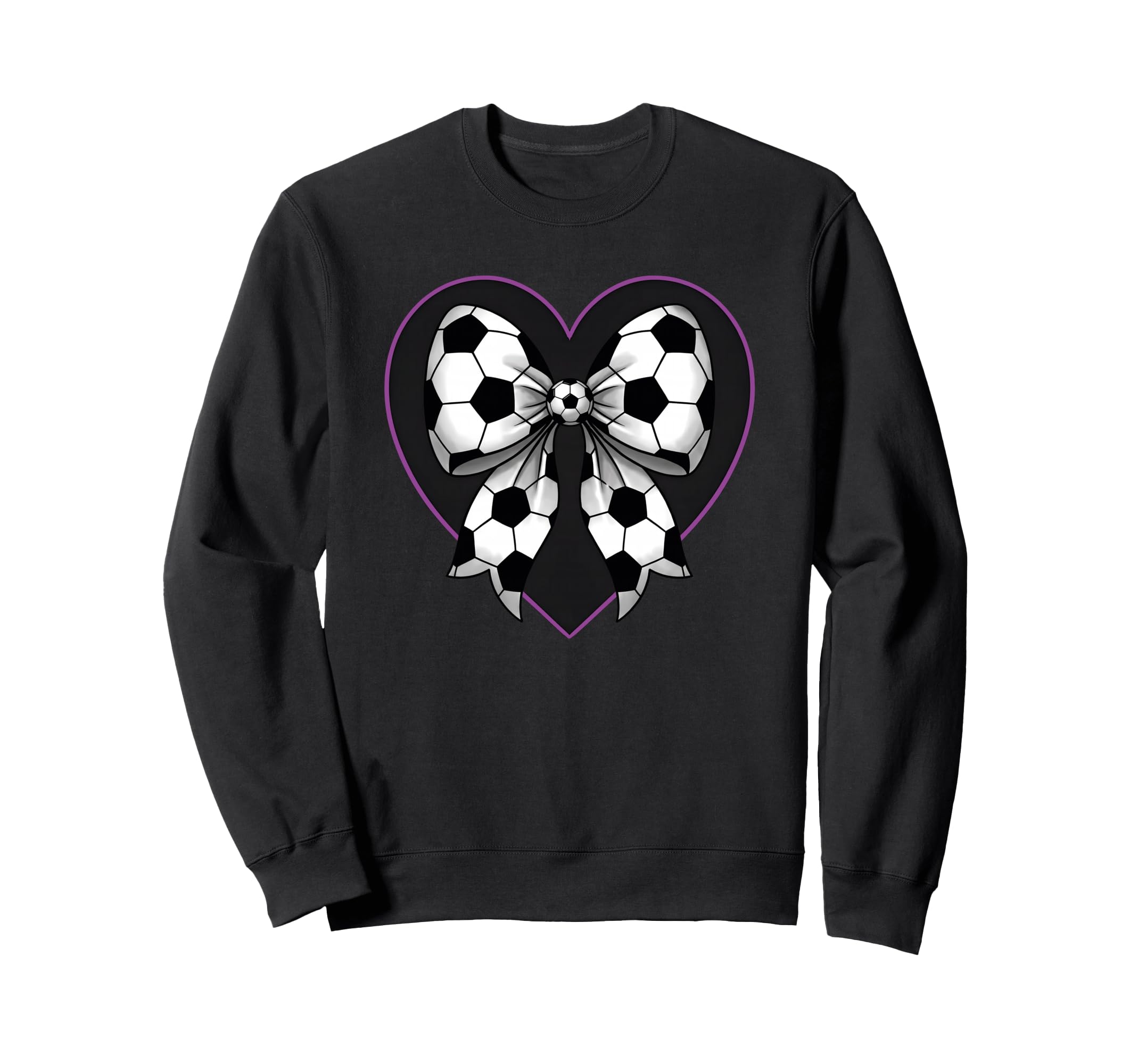 Soccer Coquette Bow Football Sweatshirt - Fun Novelty Design for Adults - T-Shirt, Sweatshirt, Hoodie