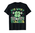 Groovy One Lucky Teacher Shamrock Face T-Shirt - Streetwear Style Unisex - T-Shirt, Sweatshirt, Hoodie