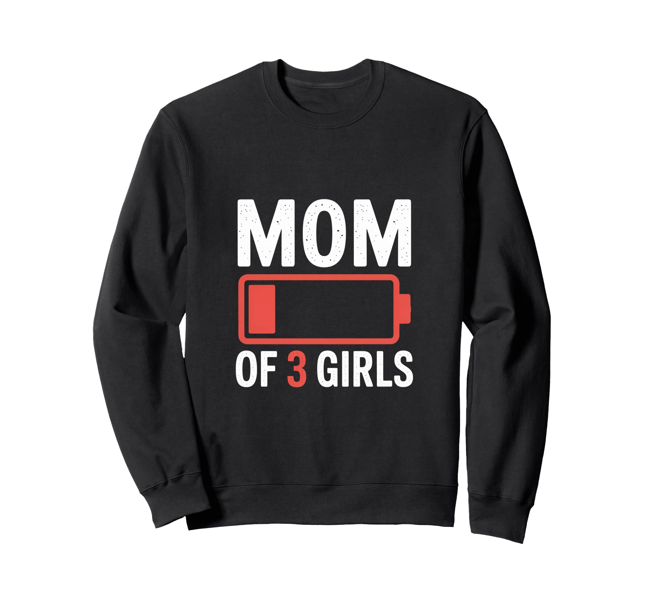 Mom 3 Funny Exhausted Mother Sweatshirt - Graphic Print Unisex - T-Shirt, Sweatshirt, Hoodie
