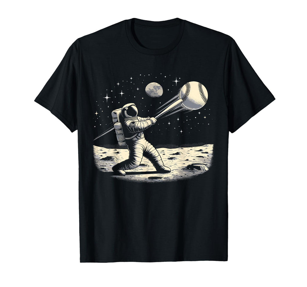 Astronaut Baseball Funny Space T-Shirt - Custom Art Print for Adults - T-Shirt, Sweatshirt, Hoodie