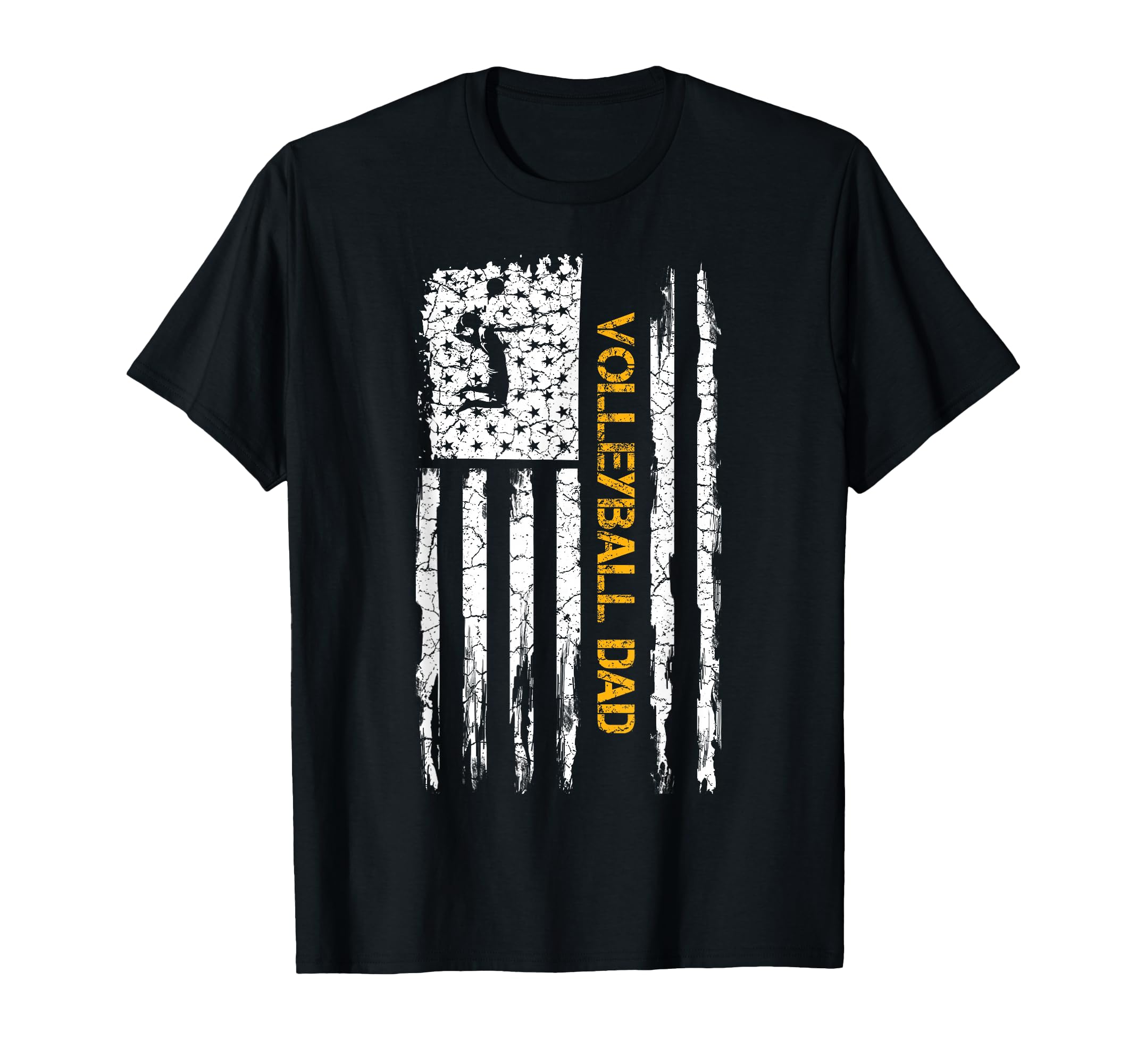Usa American Flag Proud Volleyball Dad T-Shirt - Unique Graphic Unisex - T-Shirt, Sweatshirt, Hoodie