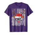 Reindeer Santa Hat Glasses American T-Shirt - Novelty Apparel for Adults - T-Shirt, Sweatshirt, Hoodie