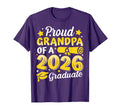 Proud Grandpa 2026 Graduate Senior T-Shirt - Minimalist Print for Adults - T-Shirt, Sweatshirt, Hoodie