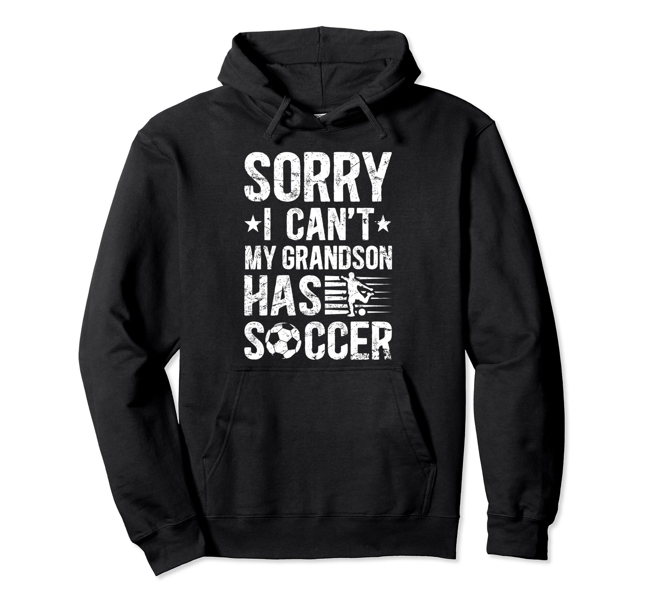 My Grandson Has Soccer Grandpa Soccer Hoodie - Casual Everyday Wear Unisex - T-Shirt, Sweatshirt, Hoodie