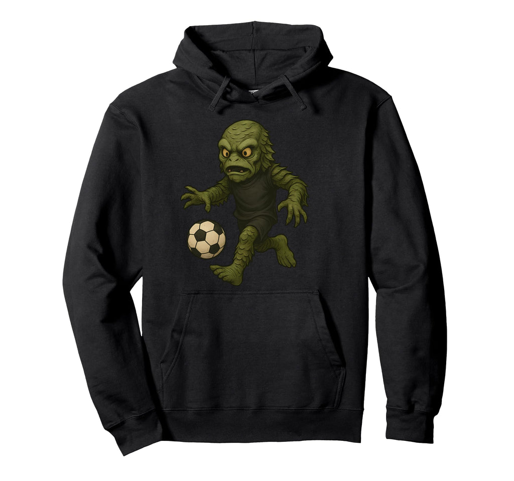 Halloween Swamp Creature Soccer Player Hoodie - Fun Novelty Design Unisex - T-Shirt, Sweatshirt, Hoodie