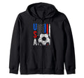 Usa Flag Soccer Tournament Gift Designs Hoodie - Fun Novelty Design Unisex - T-Shirt, Sweatshirt, Hoodie